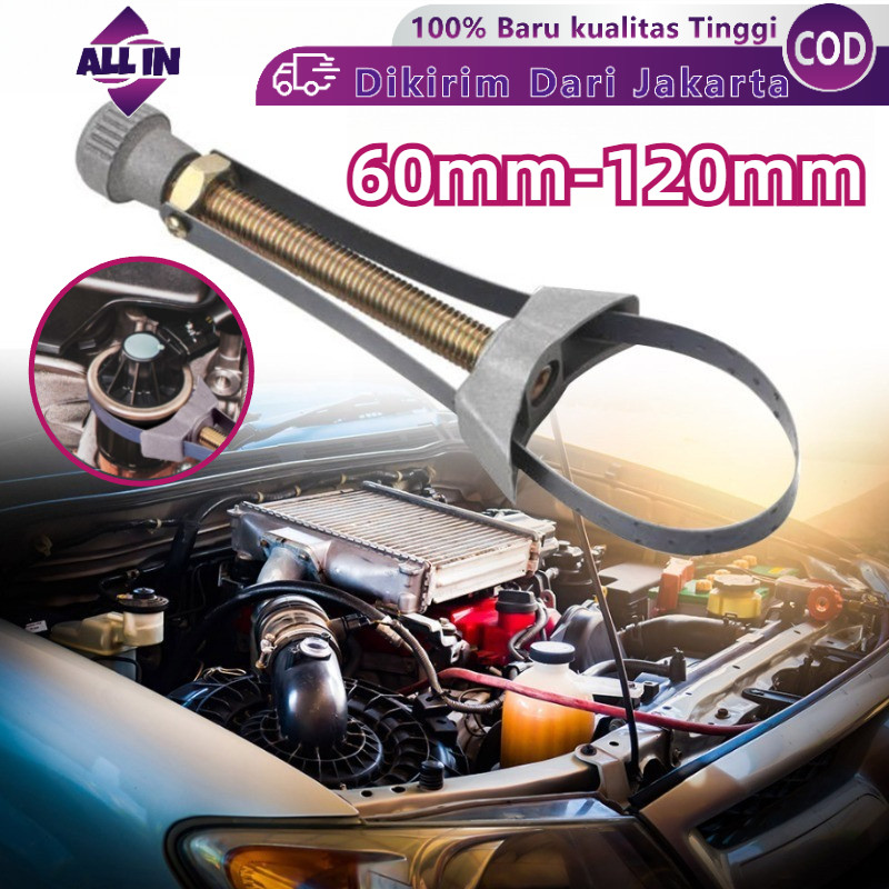 Adjustable 60mm-120mm-kunci Filter Oli Mobil/pembuka Filter Oli Mobil/alat Pembuka Filter Oli Mobil/