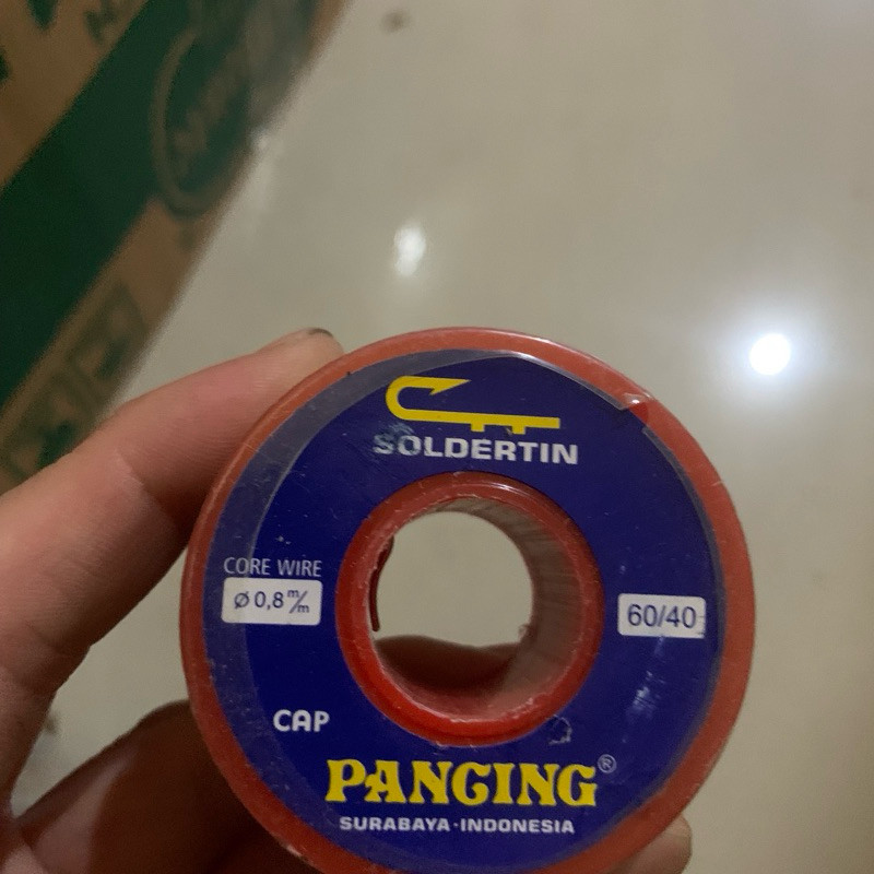 Timah Solder Cap Pancing Rol Besar (1 Rol)