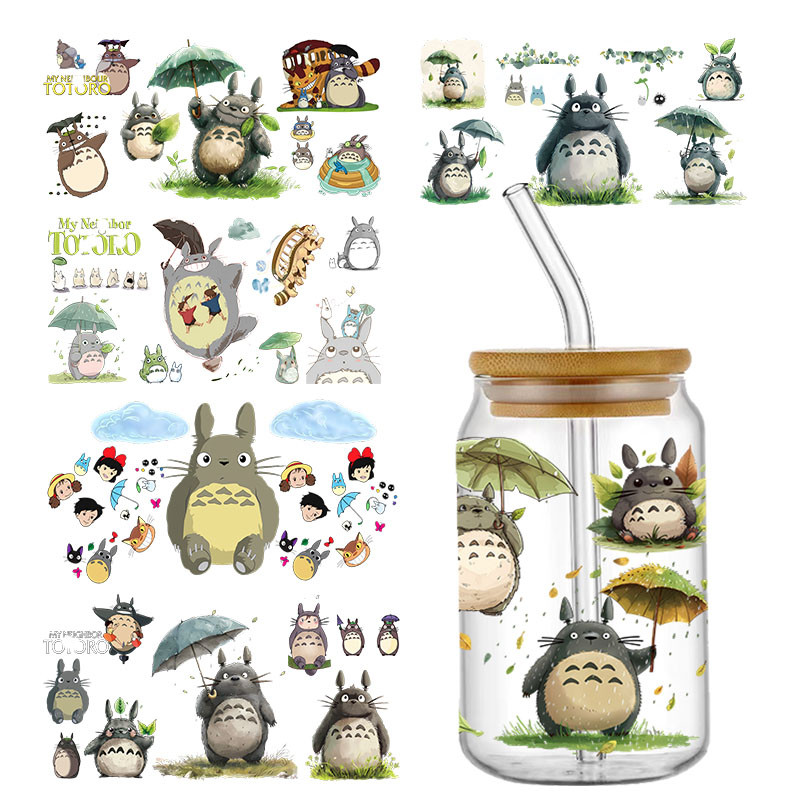 

Japan Cartoon Anime Character UV DTF Wraps Transfer Sticker DIY For 16oz Libbey Glass Cup Waterproof Wrap Transfers Decals Cup