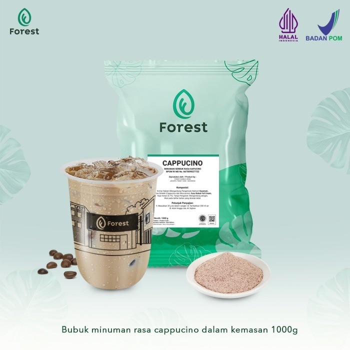 

Bubuk Minuman Kopi CAPPUCCINO PLUS GULA Powder 1000 gr - FOREST