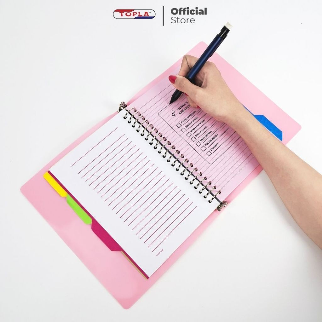 

Binder A5 Lucu Warna Pastel – Buku Catatan Kuliah Kerja Sekolah + Refill Isi & Divider | TOPLA 910