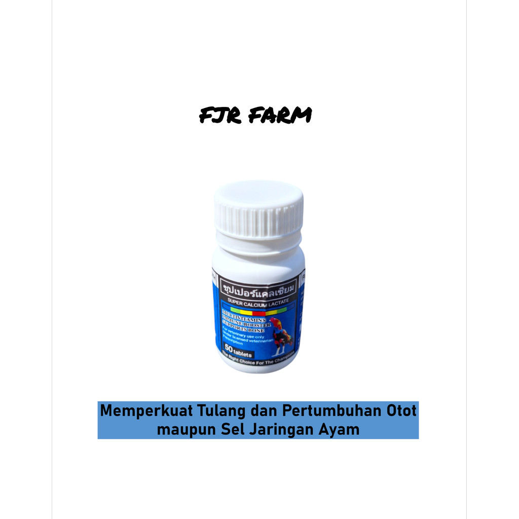 Super Calcium Lactate 50 Tablet - Seperti Herbs Calcium Dan Mega Calcium Kalsium Tulang Vitamin Peng