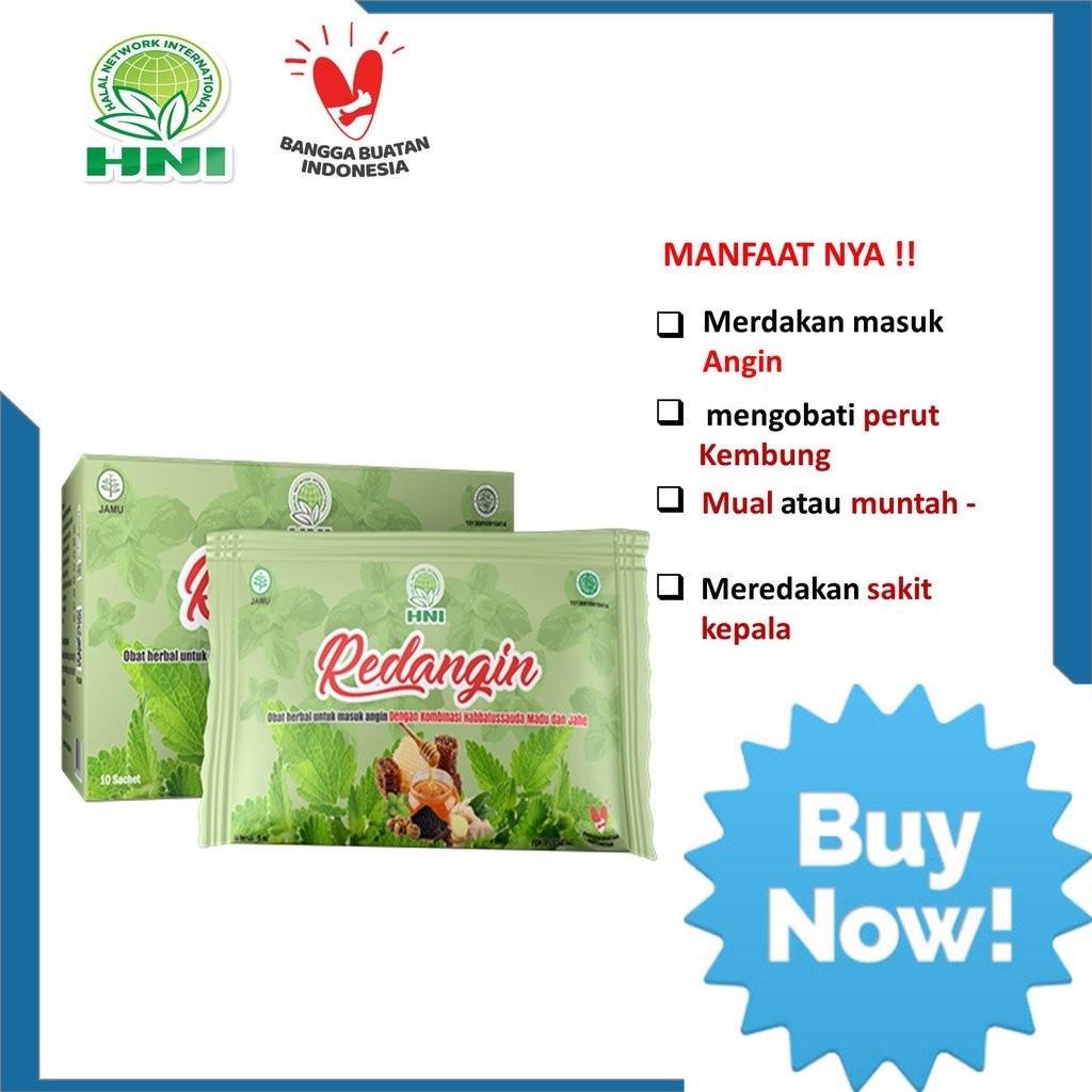 

HNI HPAI - Redangin Obat Herbal Untuk Masuk Angin Mual Perut kembung Muntah Sakit Kepala Kombinasi Habbatussauda Madu dan Jahe AnSajKH01