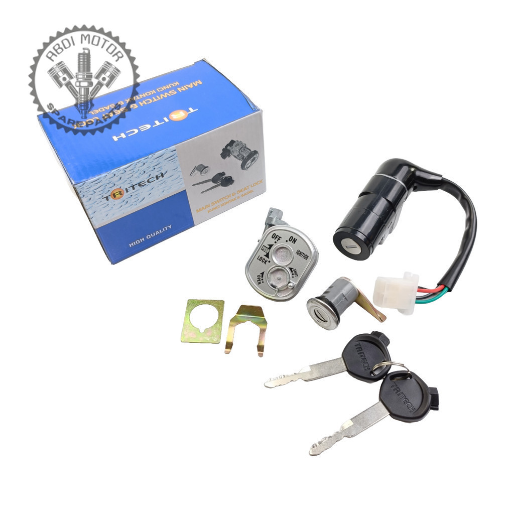 Kunci Kontak Set Plus Kunci Jok Original TriTech Honda Revo Absolute Revo Lama motor Motor