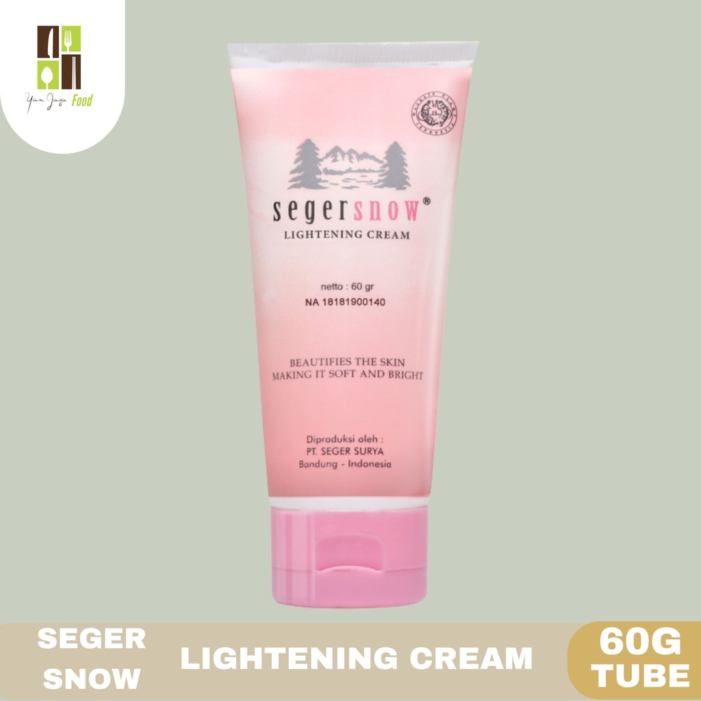 Seger Snow Lightening Cream Tube 60g / Haslin Seger Snow Pink Kemasan Tube