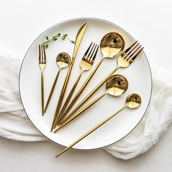 Set Peralatan Makan Sendok Garpu Korea Premium Sujeo Stainless