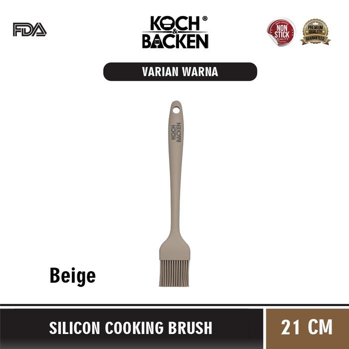 

KOCH&BACKEN Silicone Cooking Brush 8.2"-Kuas Silikon Tahan Panas - Beige