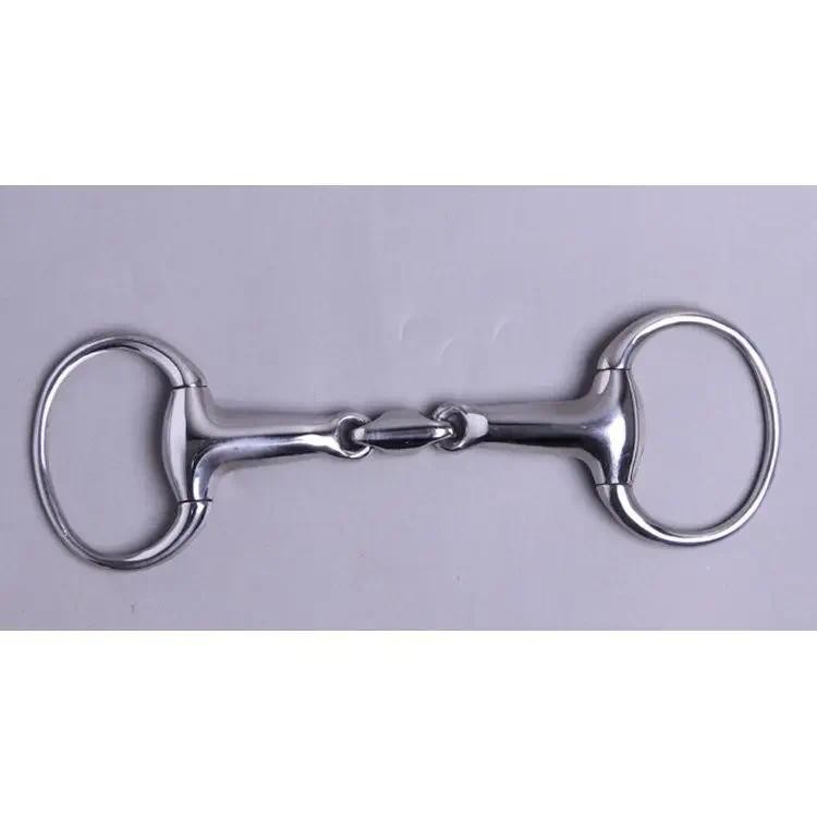 Stainless steel three section horse bit, water handle, horse mouth, equestrian equipment, horse bit 