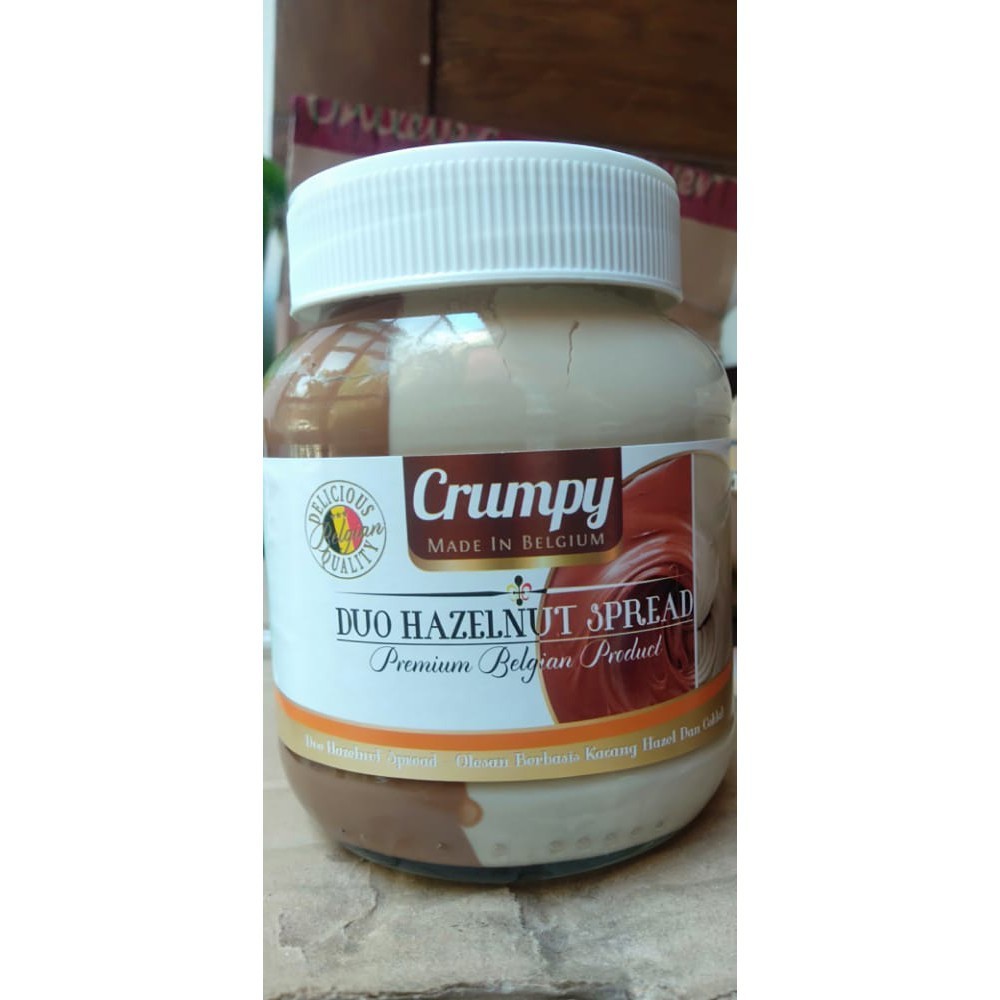 

Crumpy Duo Hazelnut 400gr /Selai Coklat & Hazelnut/ 2 Rasa Selai