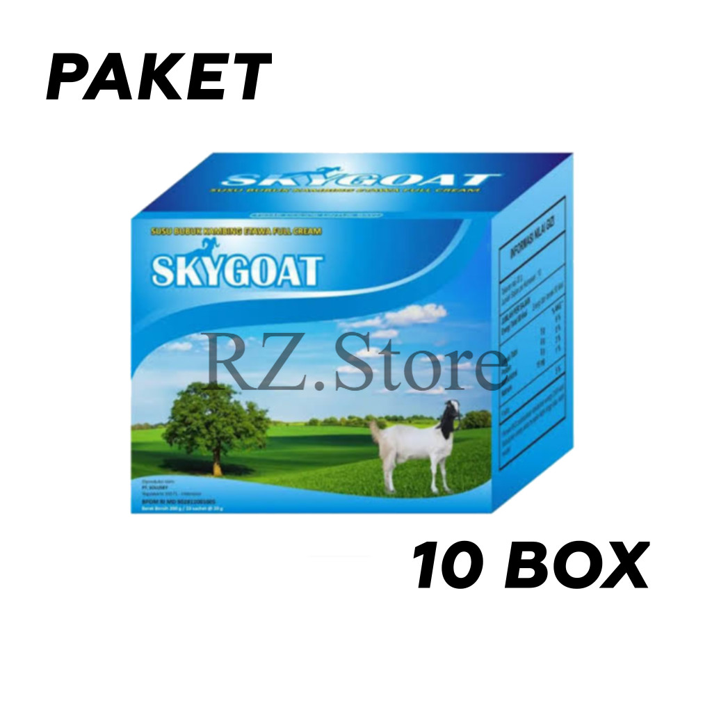 

10 BOX SKYGOAT Susu Kambing Etawa Full Cream – 100% Asli Original