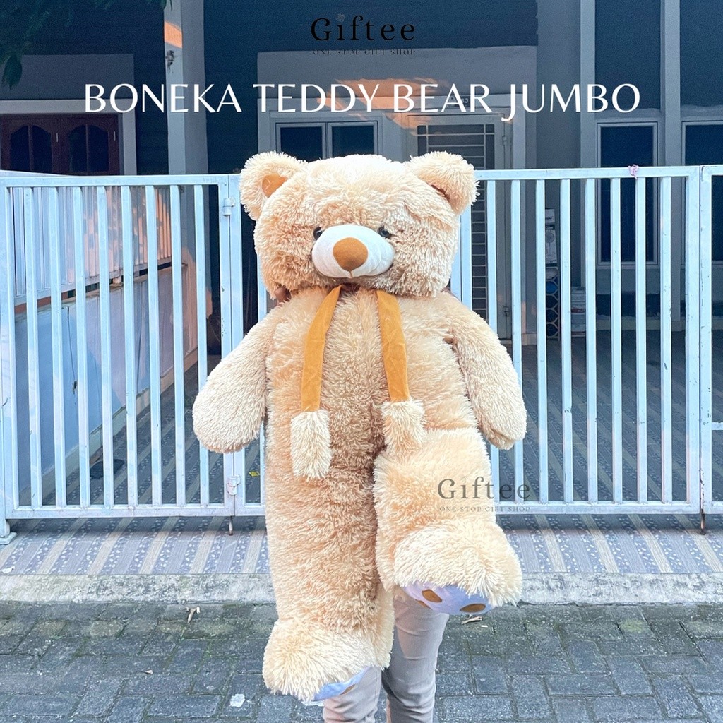

BONEKA BERUANG TEDDY BEAR SYAL TELAPAK JUMBO HADIAH KADO ULANG TAHUN CEWEK VALENTINE ANNIVERSARY