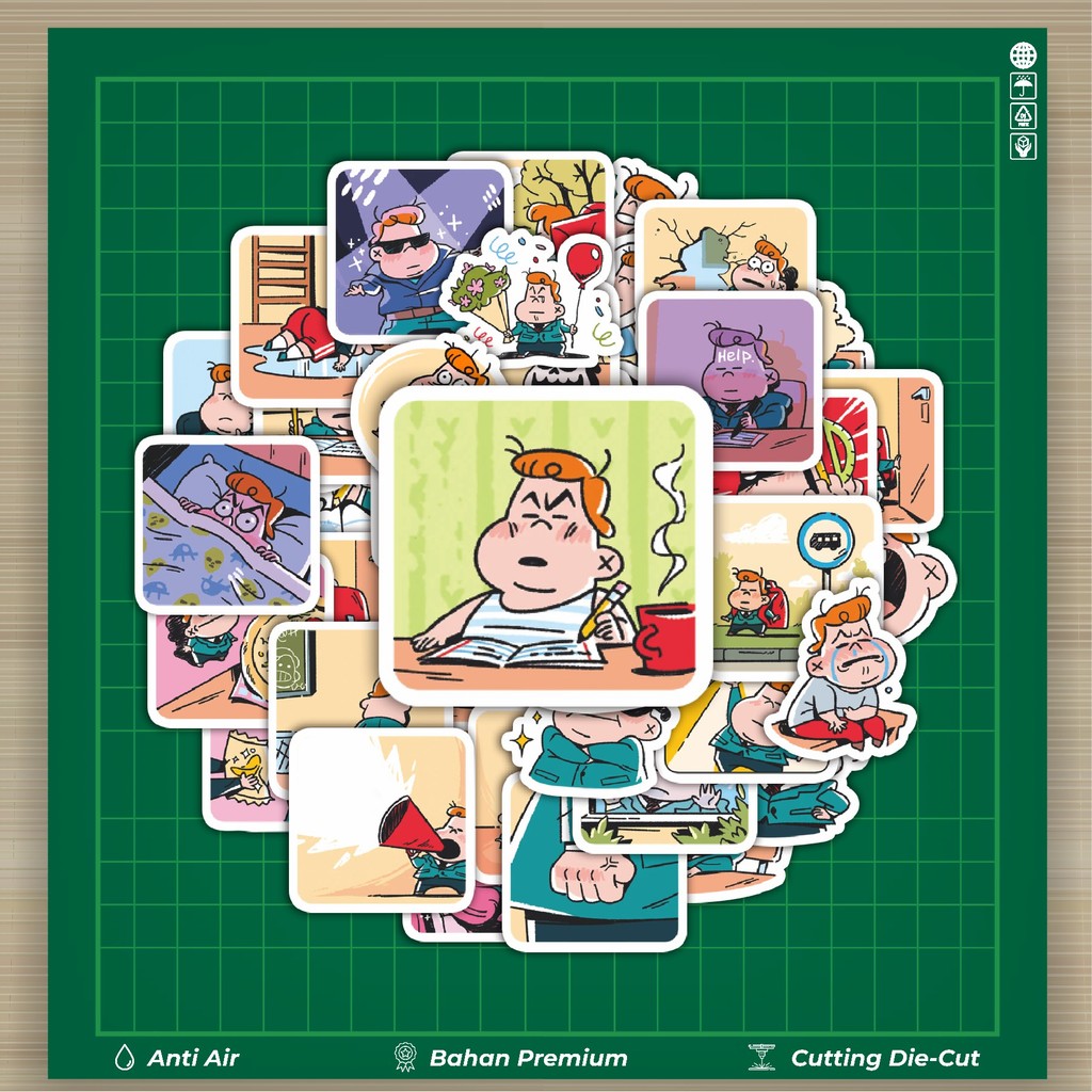 

HOT 50 PCS STIKER Stiker Kartun First Grader Tolya Stiker Fashion Cars Decal Dingin Kartu Album Custom Vinyl Anti Air- Sticker Aesthetic Buku Journal Koper Casing HP Tablet Laptop Helm Motor Botol Minum