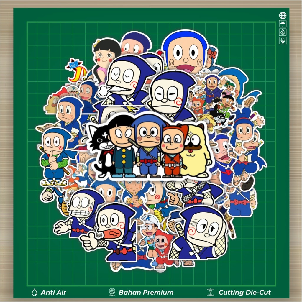 

HOT 50 PCS STIKER Stiker Kartun Ninja Hattori Stiker Fashion Cars Decal Dingin Kartu Album Custom Vinyl Anti Air- Sticker Aesthetic Buku Journal Koper Casing HP Tablet Laptop Helm Motor Botol Minum