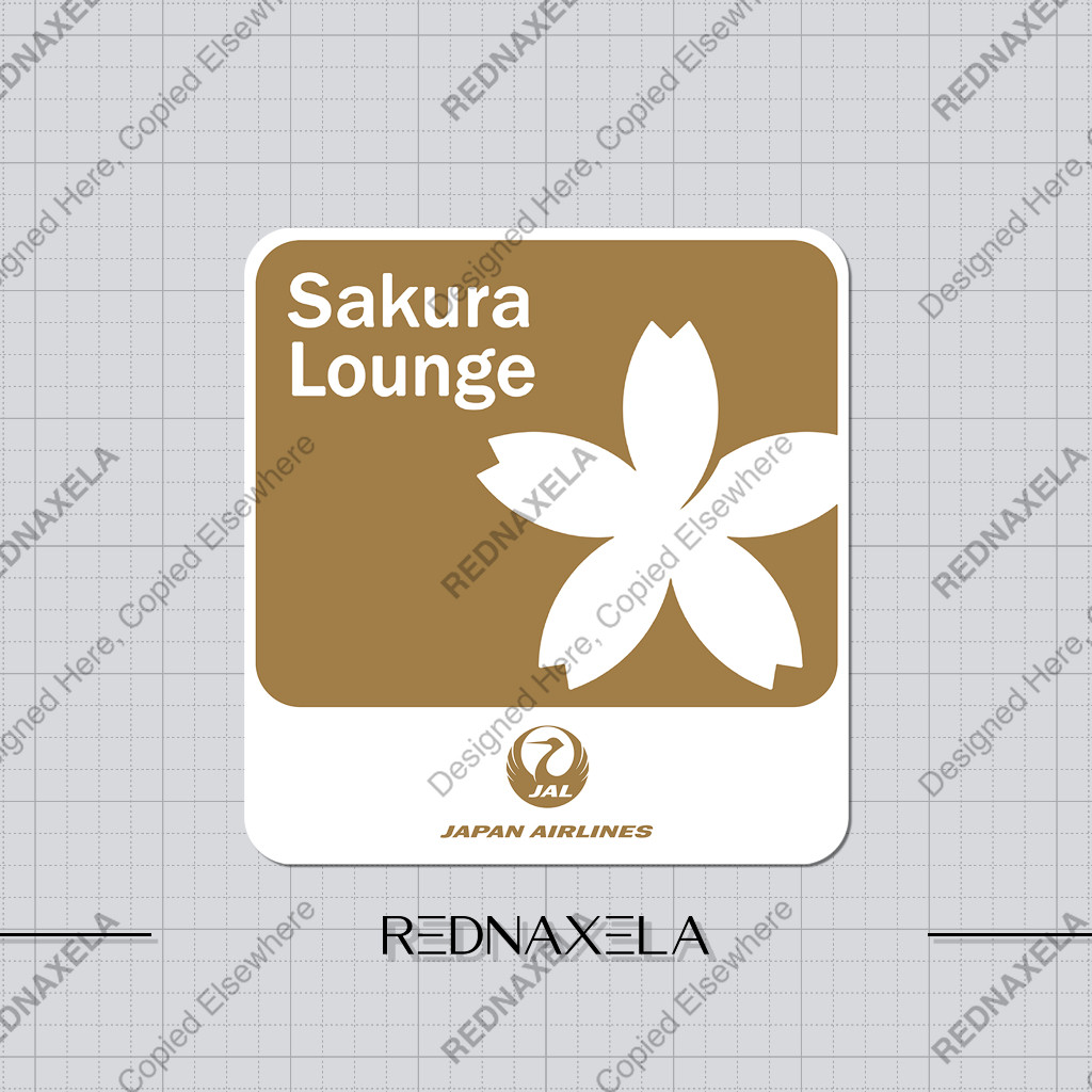 

Stiker Vinyl Japan Airlines Sakura Lounge Stiker Koper Outdoor Waterproof Sticker