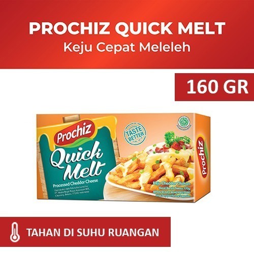 

Prochiz Cheddar Quick Melt 160gr / Keju Block Cheddar Quickmelt