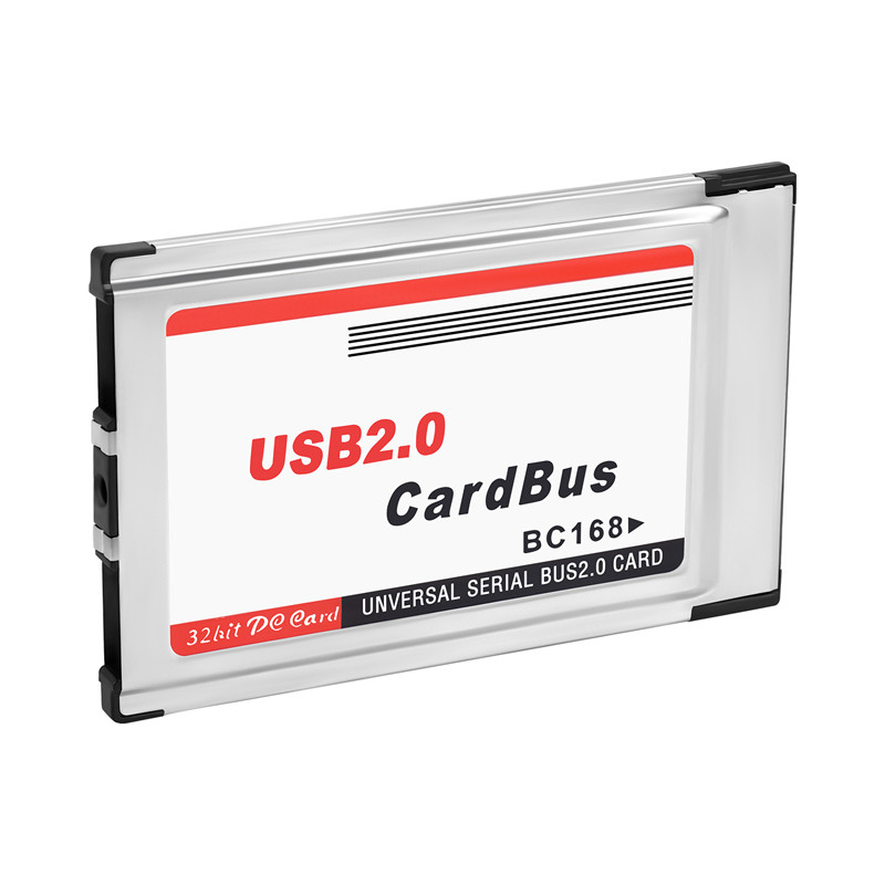 PCMCIA para USB 2.0 Cardbus Dual 2 portas 480M Adaptador de cartão para computador laptop