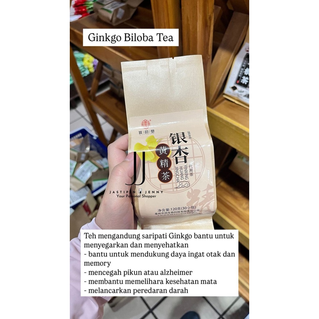 

Ginkgo Biloba Tea - Teh Membantu Daya Ingat / Sirkulasi Darah - Original Penang 30PCS / Teabag