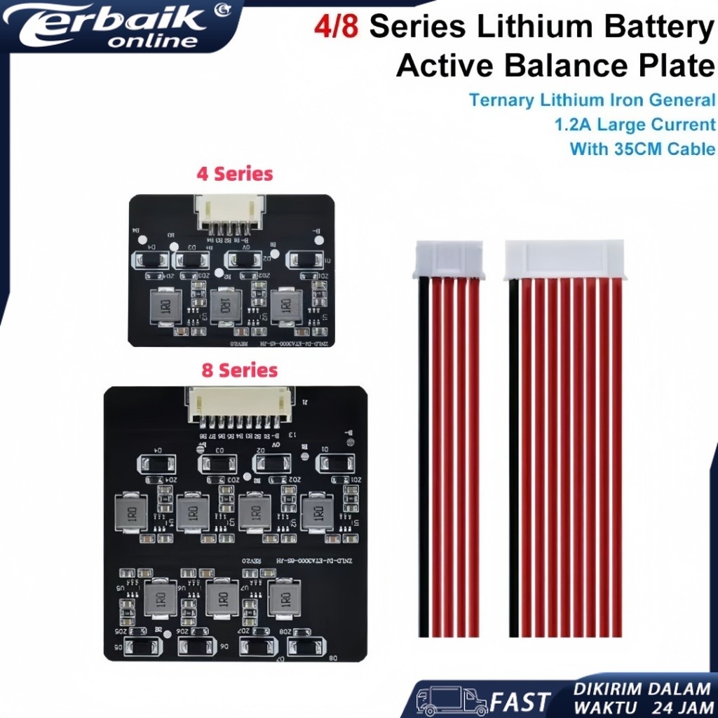 Active Balancer 4S/8S 1.2A Penyeimbang Lithium Lifepo4 Aktif Balance