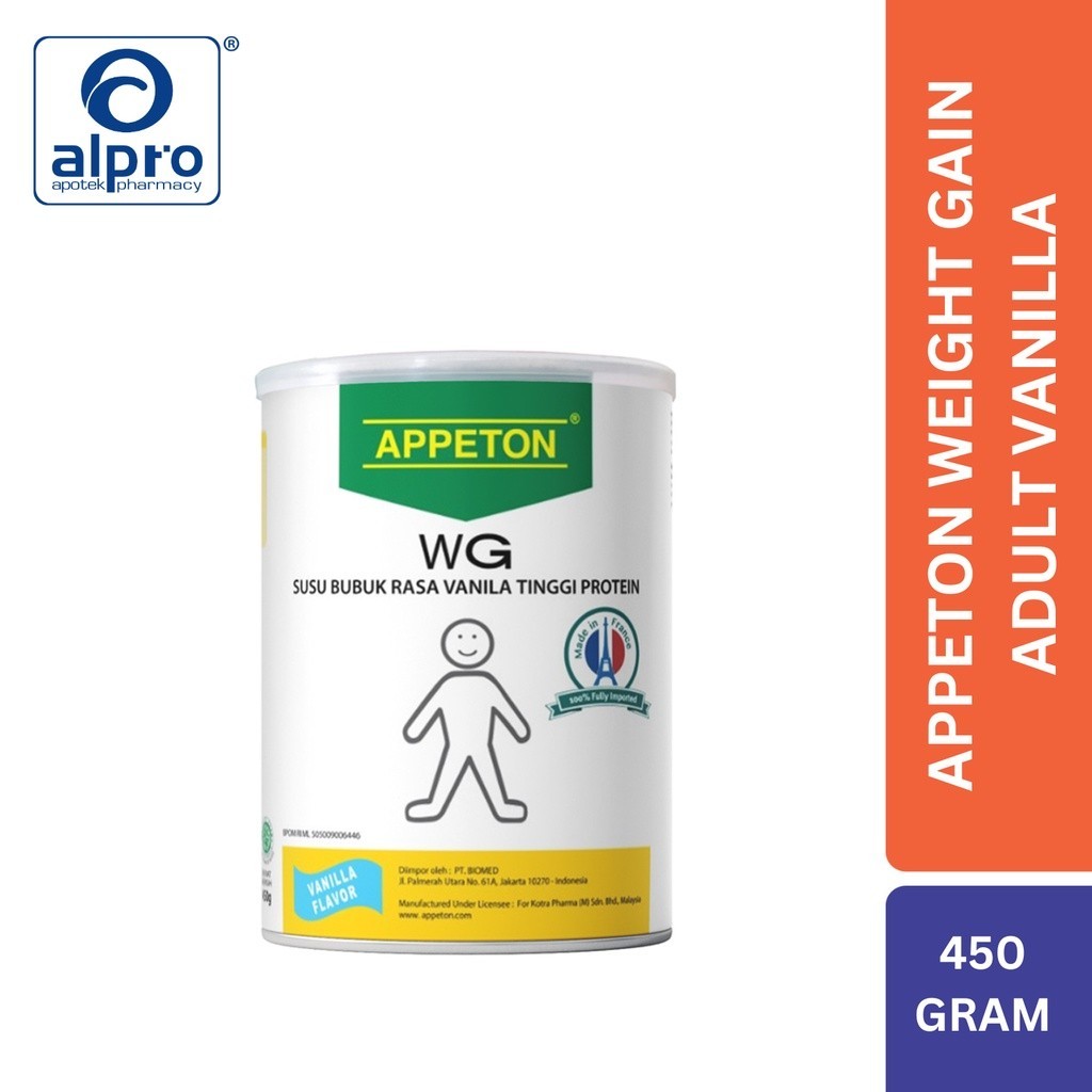 APPETON WEIGHT GAIN ADULT VANILLA 450G