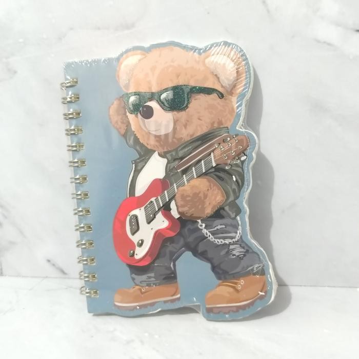 

Buku Tulis Notebook Spiral A6 Karakter Lucu / Cute Book Rabbit, Cat, Bear - Bear Boy by Summerstorer official