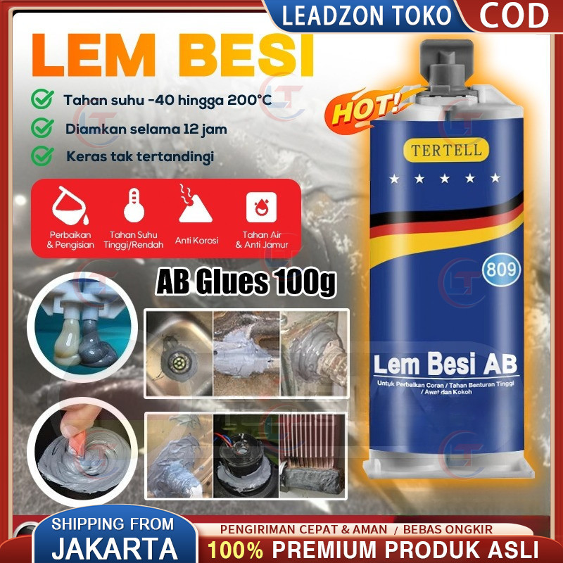CODLem AB Besi Super Kuat Tahan Panas Kafuter Lem Perekat Super Untuk Reparasi Mobil /Rumah (Lem Bes