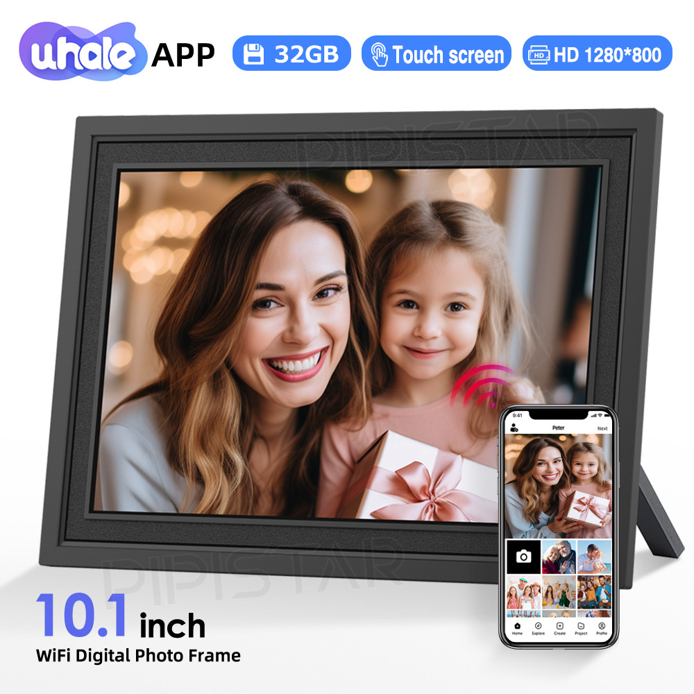 10.1-inch digital photo frame, WiFi electronic photo frame, 1280 * 800 high-definition cloud intelli