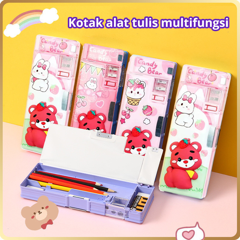 

MATOUGUI -Kotak Pensil Multifungsi Motif Kartun Hewan Imut