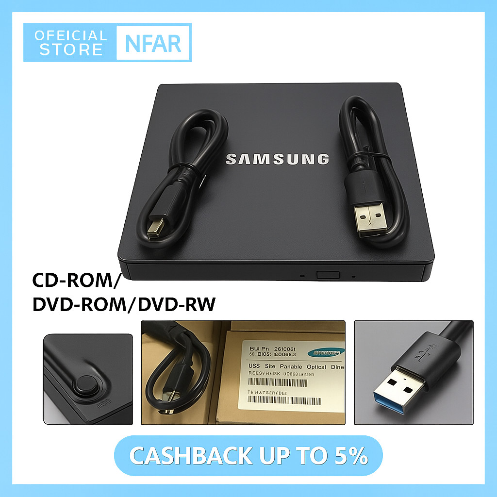 Dvd RW External Samsung DVD Portable CD RW External DVD ROM Eksternal