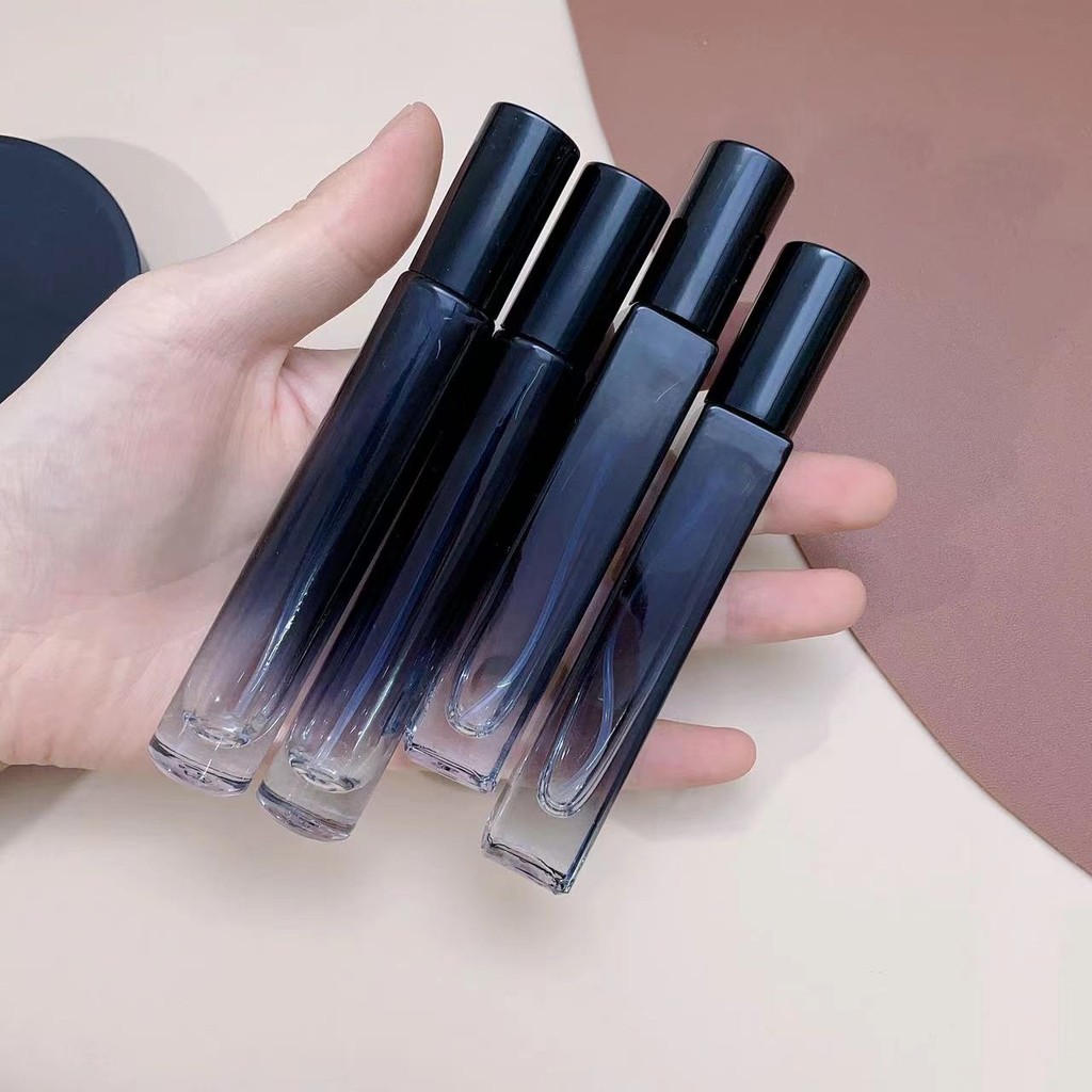 10ml Mini Simplehigh-End Perfume Glass Bottle Portable Travel Sample Press Empty Bottle Spray Bottle