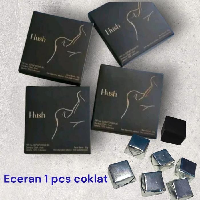 

chocolate dark milk hush chocolate for couple 1 pcs Cemilan model