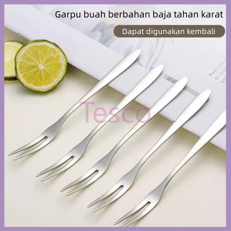Garpu buah stainless steel/garpu kecil lucu garpu barat anak-anak/garpu salad pencuci mulut stainles