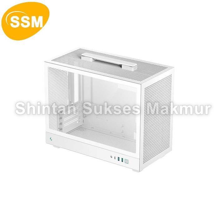 Deepcool CH160 Plus White M-ATX Casing Komputer
