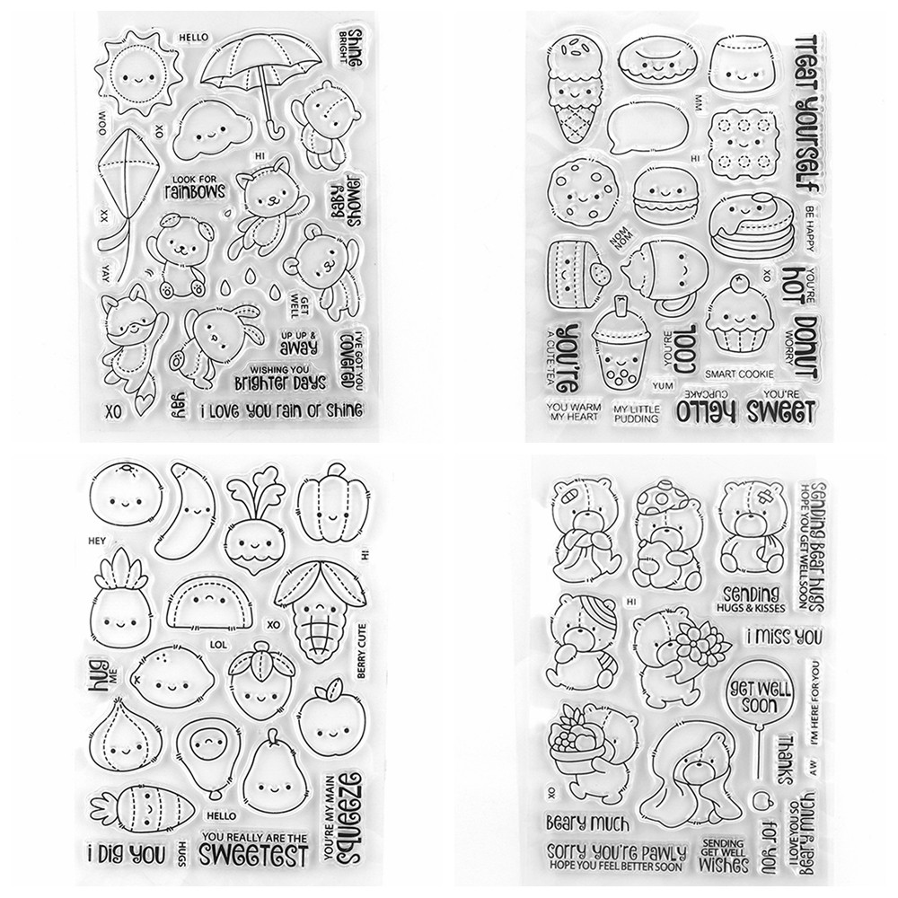 

Rain Or Shine Stamp and Cutting Dies Treat Yourself Clear Stamps For DIY Scrapbooking Decoration Paper Craft Album Card Making