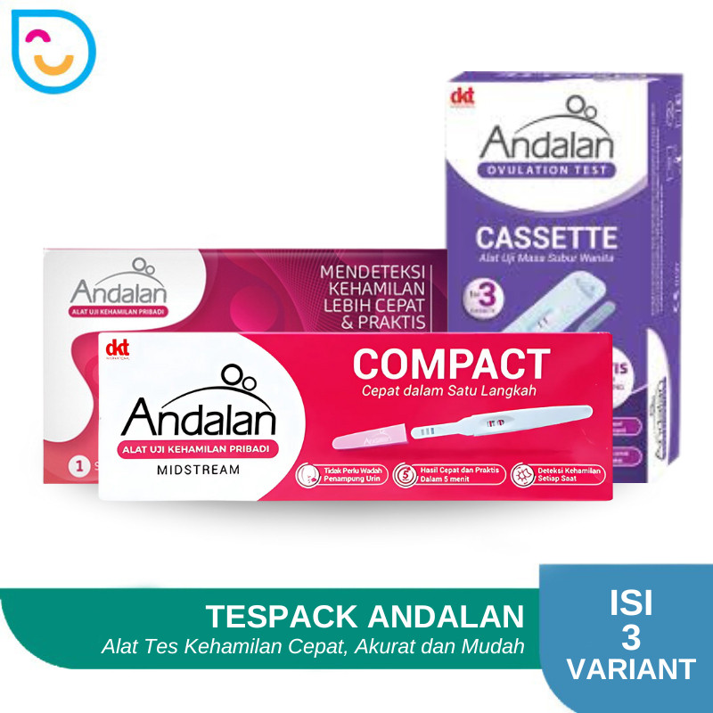 Variasi Andalan Pregnancy Kit / Ovulation Test Kit / Test Kit / Test Pack / Pregnency Test Midstream