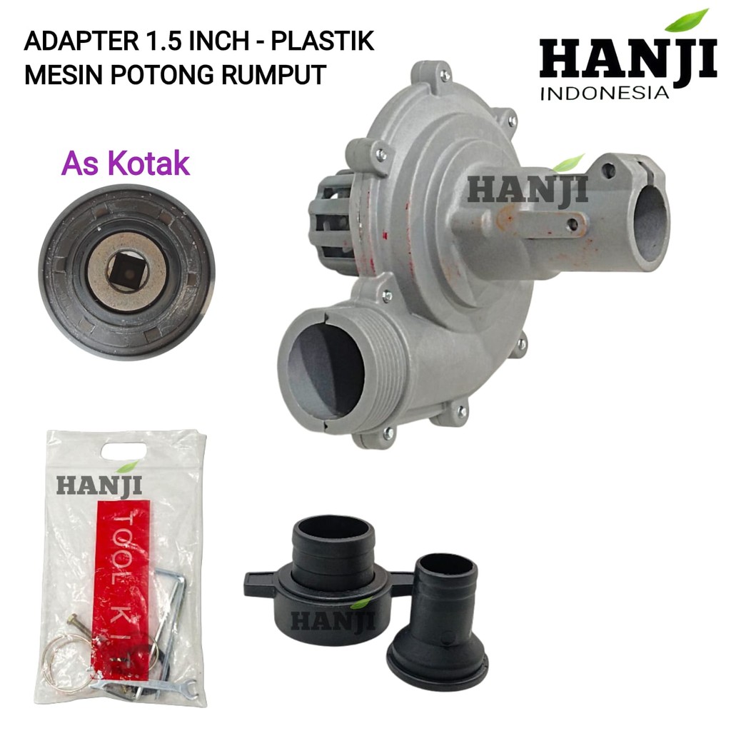 Adapter Pompa Air Mesin Potong Rumput Pompa Air Mesin Potong Rumput 1.5 Inch AS KOTAK