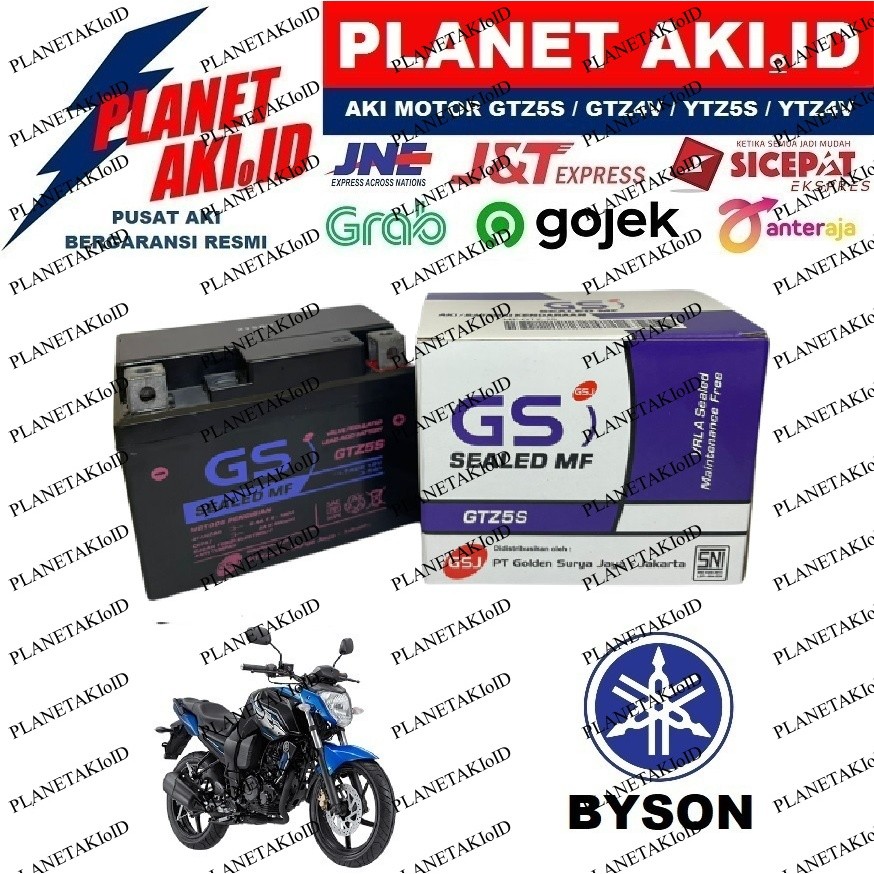 LYNNE.SHOP Aki Motor Yamaha Byson Aki Kering Accu Kering MF GTZ5S