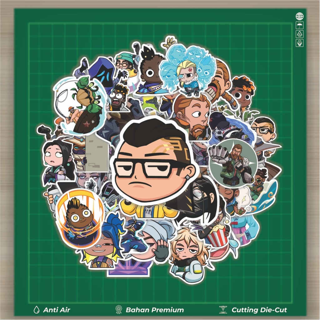 

HOT 50 PCS STIKER Valo - Chibi Stiker Fashion Cars Decal Dingin Kartu Album Custom Vinyl Anti Air- Sticker Aesthetic Buku Journal Koper Casing HP Tablet Laptop Helm Motor Botol Minum