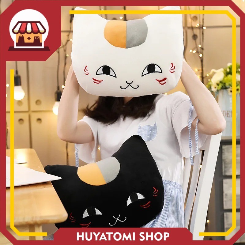 PROMO Bantal Boneka Mewah Nyanko Sensei Penghangat Tangan Buku Teman Natsume Boneka Berbulu Kucing K