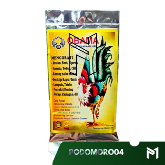 OBAT AYAM SAKIT ARATAN SNOT CRD Isi 6 sachet Obama Obat Ayam