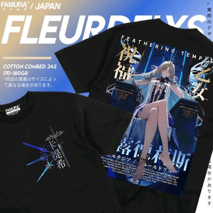 (COD) T-Shirt / Kaos Baju Game Fleurdelys / Cartethyia Wuwa - Wuthering Waves - S