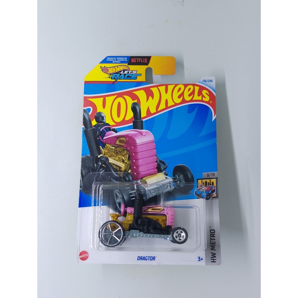 hotwheels dragtor donut drifter tee'd off grass chomper original