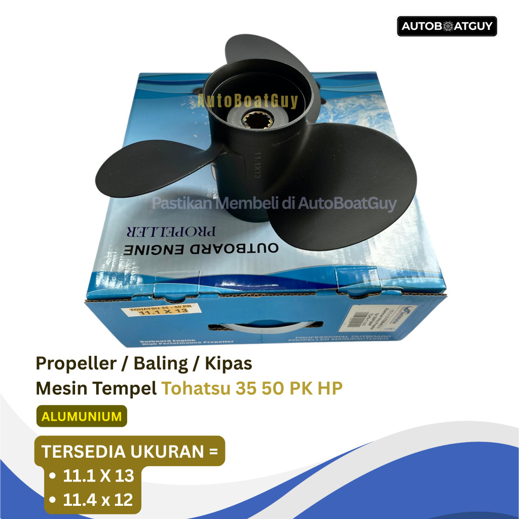 Propeller / Baling-Baling / Kipas Mesin Tempel TOHATSU 35 - 50 PK HP