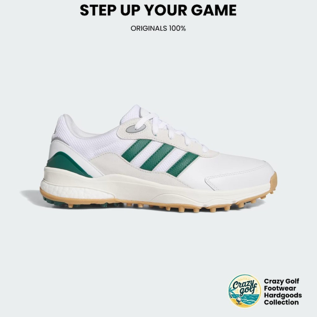Sepatu Pria Adidas Golf Sw5540 Golf Shoes Men's - Ftwrwhite/Collgreen/Greyone (JH8748) Original