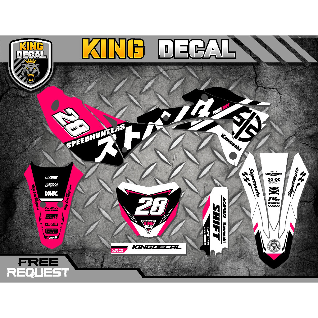 DEKAL / DECAL    KLX GORDON FULL BODY /  GORDON /  STIKER VARIASI KLX GORDON /  KLX STRIPING GORDON 