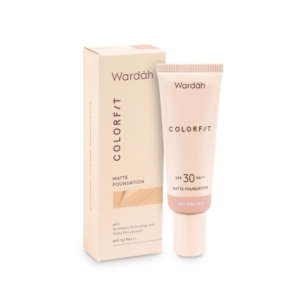 Wardah Colorfit Matte Foundation SPF 30 PA+++ 35ml | BB CC DD Cream, Alas Bedak, Liquid