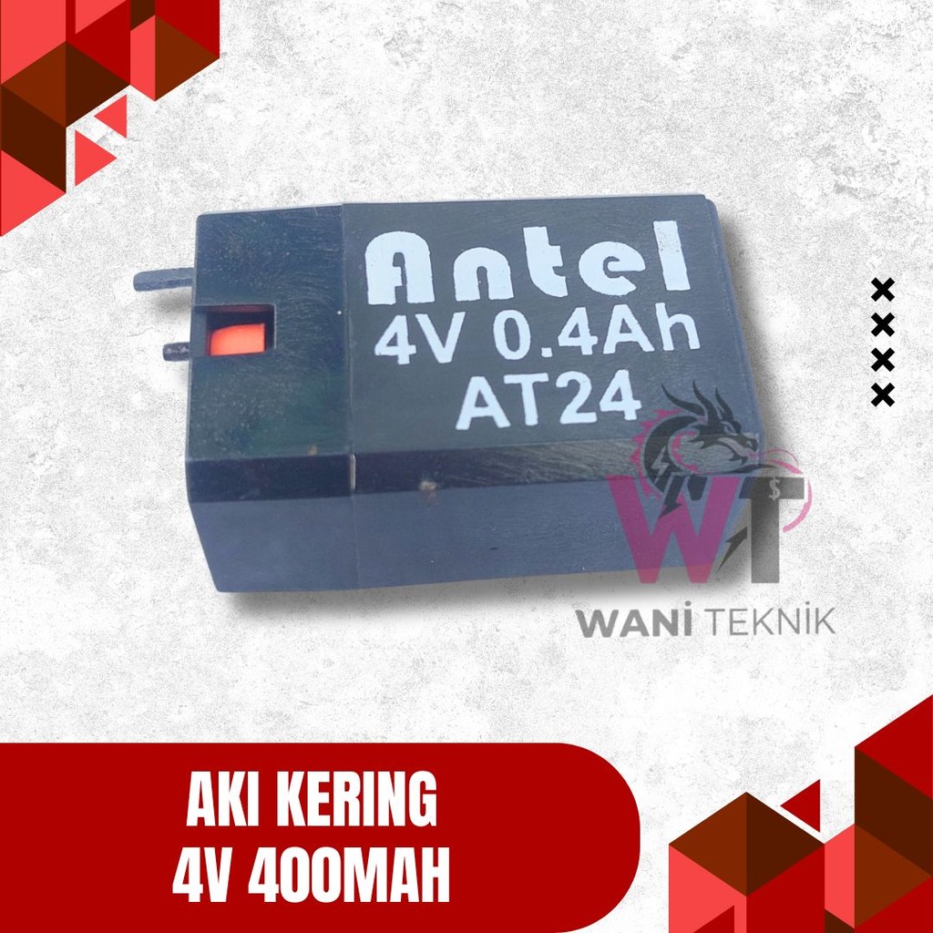 Aki 4 Volt 400mAh – Baterai Kering Mini Rechargeable