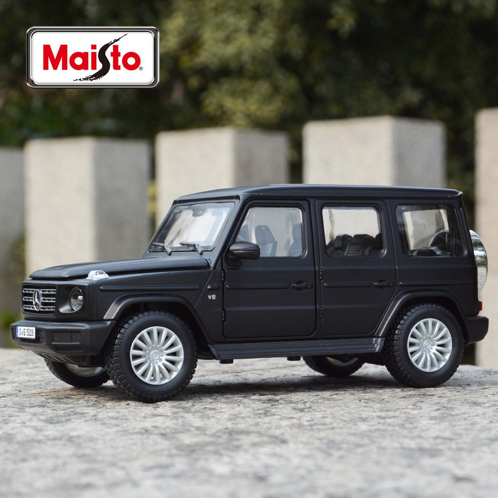 Maisto 1:24 Mercedes-Benz 2019 G-Class G500 Matte Black Static Die Cast Vehicles Collectible Model C