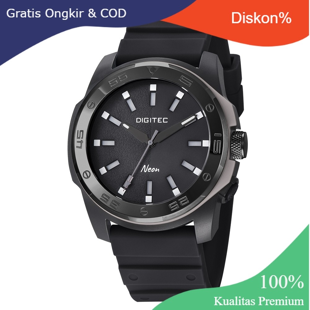 Diskon 10.10 Jam Tangan Pria Digitec 5181 Neon / Digitec 5181 / Jam Digitec 5181 Original / Jam Digi