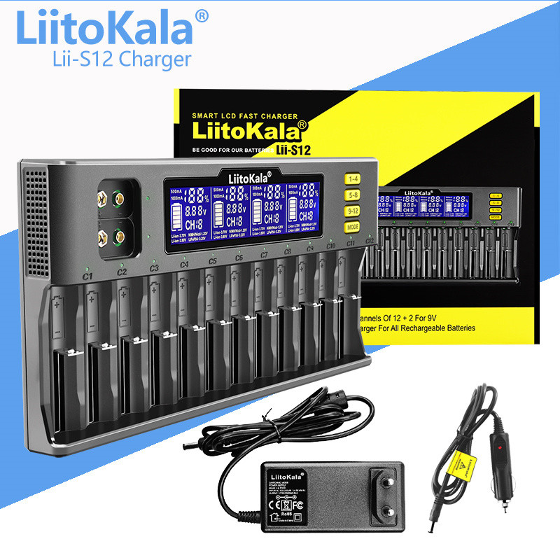 LiitoKala Lii-S12 Lii-S8 Lii-M4 Lii-202 Lii-402 Lii-PD4 Lii-PD2 3.7V 18650 21700 18350 26650 14500 1