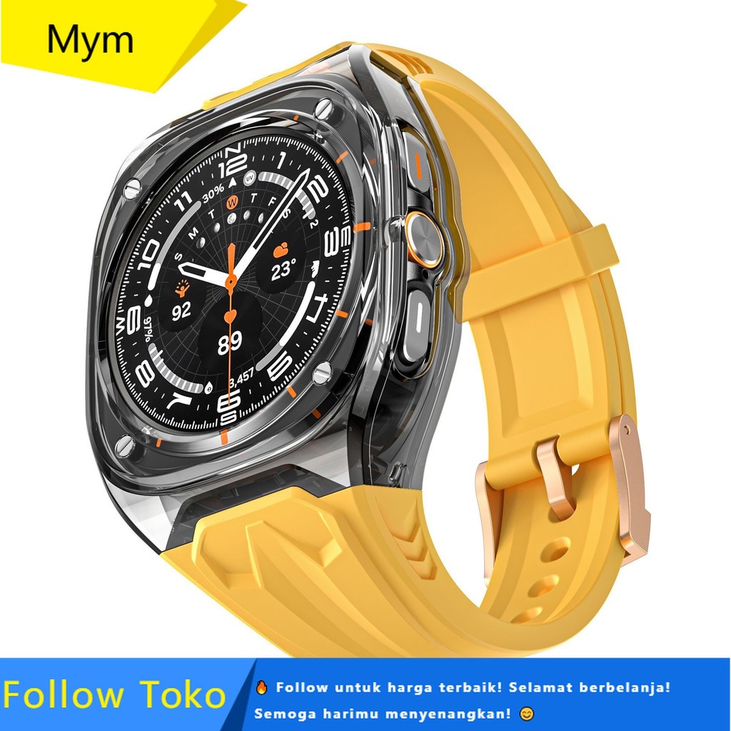 Tali Samsung Watch47 Premium Transparan Terintegrasi - Untuk Modifikasi Lamborghini & Richard Mille